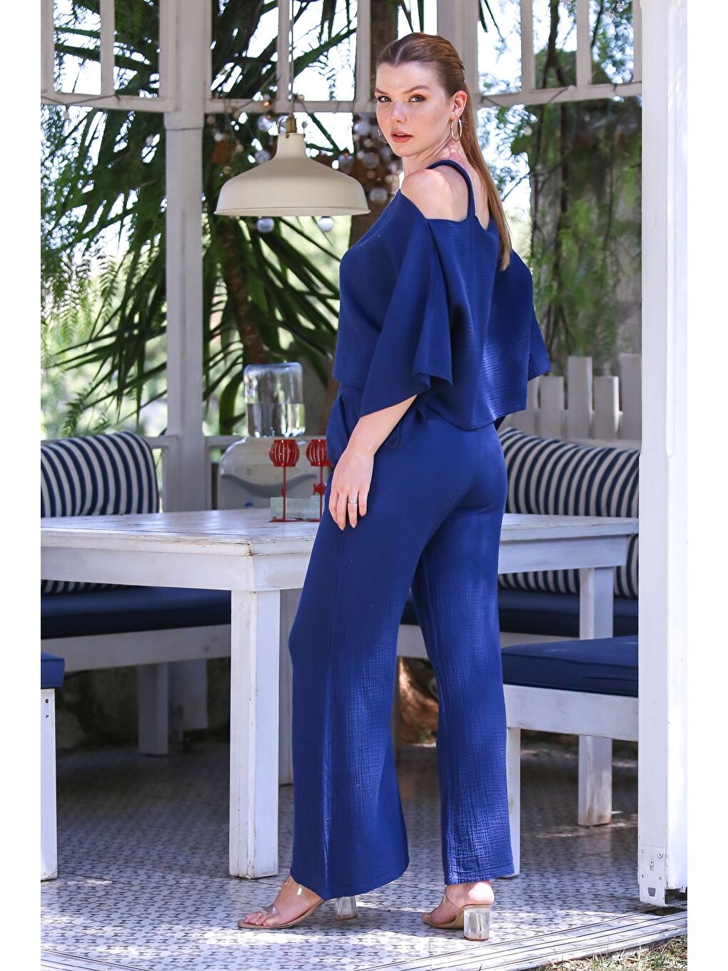 Organik Sertifikalı Pamuk Lacivert Casual Dokuma Alt Üst Takım 50-110 70-65-7