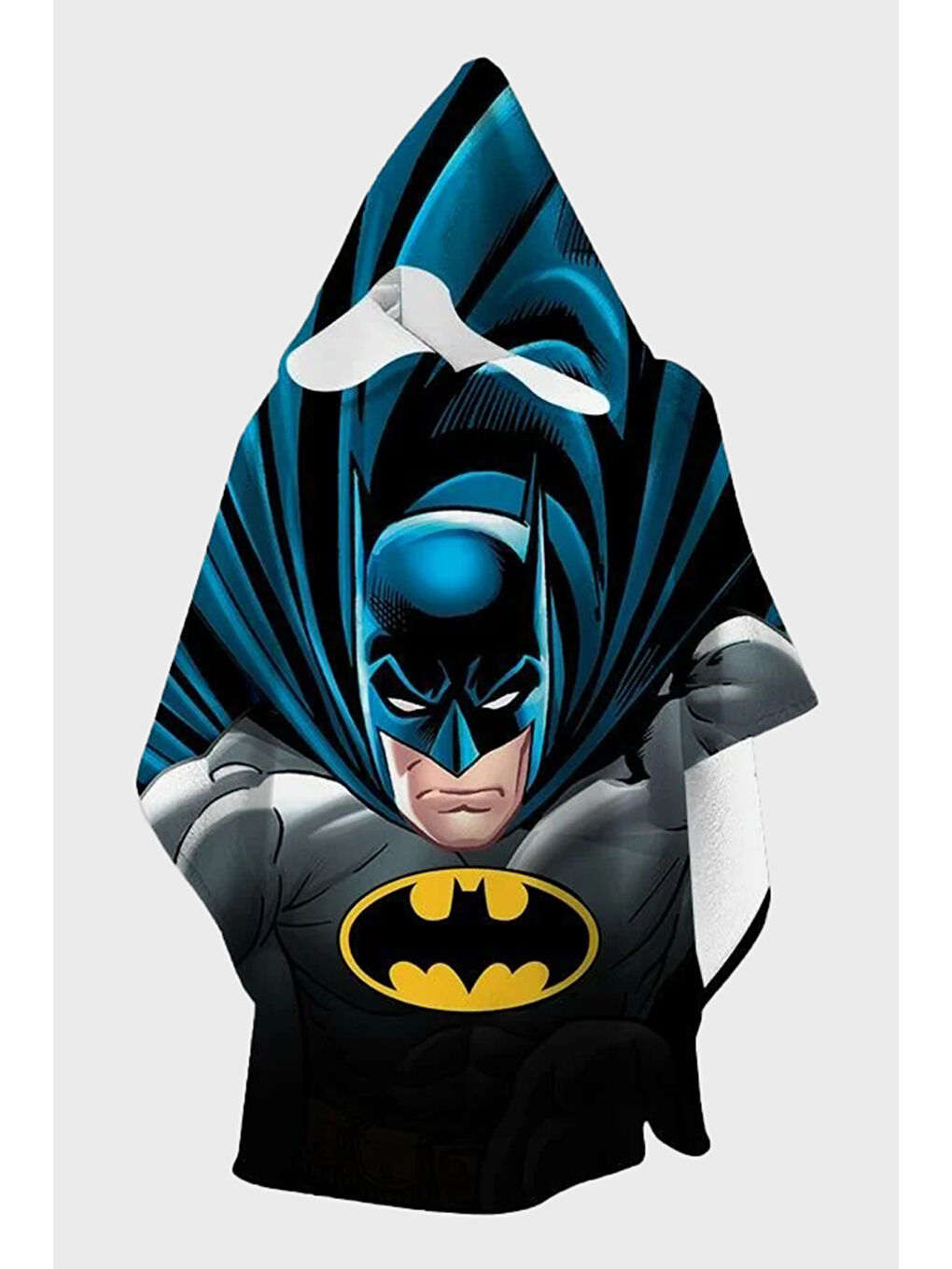 Siyah Shadow Desenli Pamuklu Kapüşonlu Uv Korumalı Havlu Panço SP2532010001