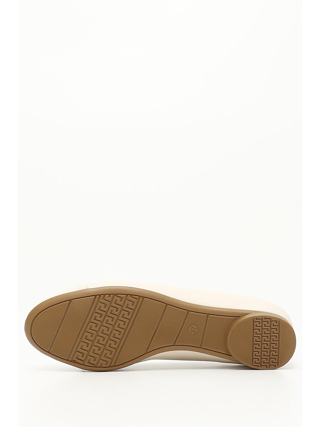 Bej BEJ  Yuvarlak Burun Fiyonklu Kadın Babet 35608-3