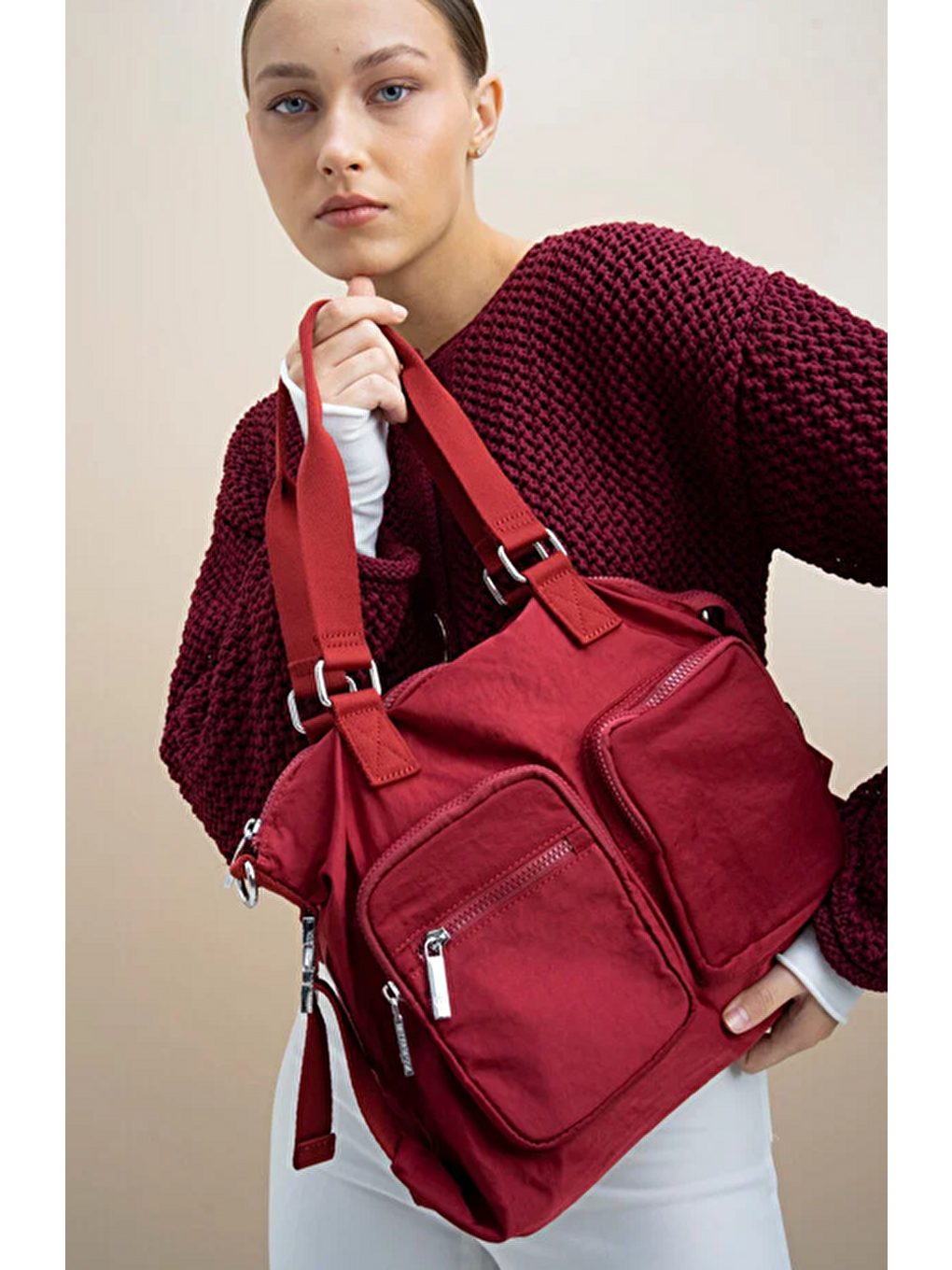 Bordo Kadın Omuz Çantası BYN2336-1