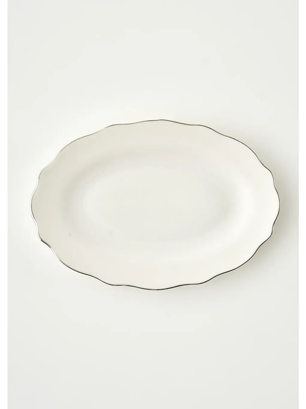 Gri Victoria Porselen Sunum Tabağı Silver (30 cm)