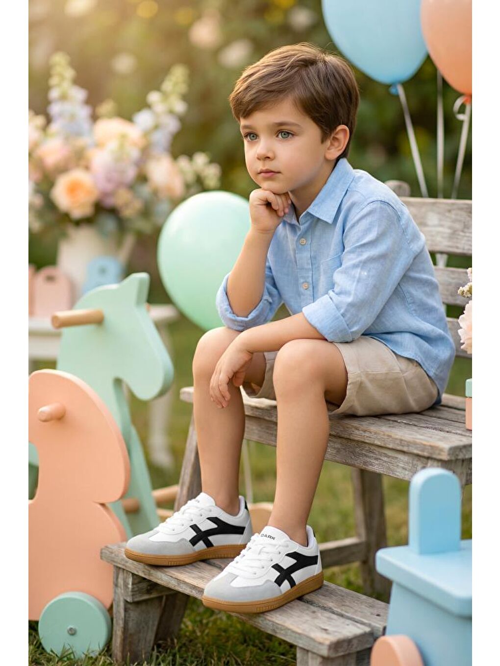 Beyaz Kids DS RUBY Sneaker Günlük Spor Ayakkabı 2025 Çocuk-4