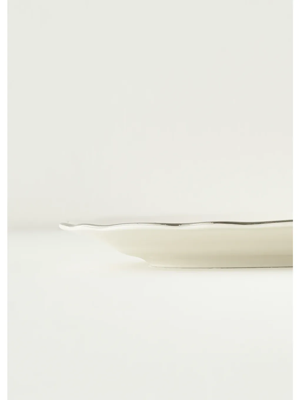 Gri Victoria Porselen Sunum Tabağı Silver (30 cm)-5