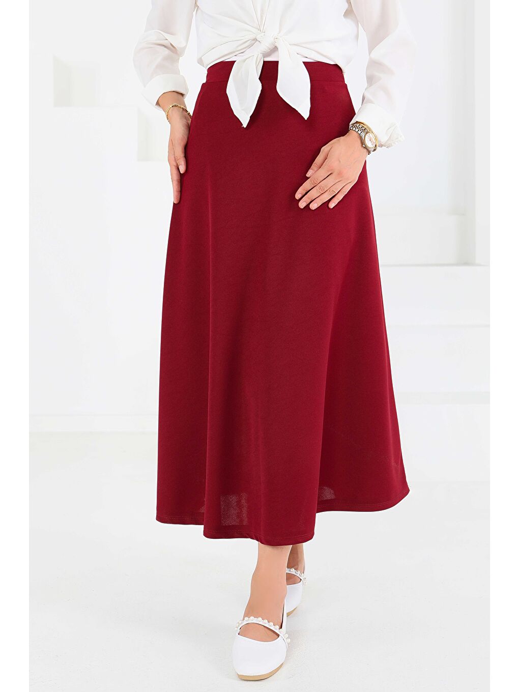 Çan Etek Bordo - 27075-2