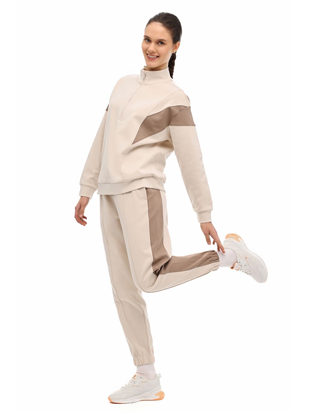 WL 22MERYBEL-W2 6FX Bej Kadın Eşofman Altı-2