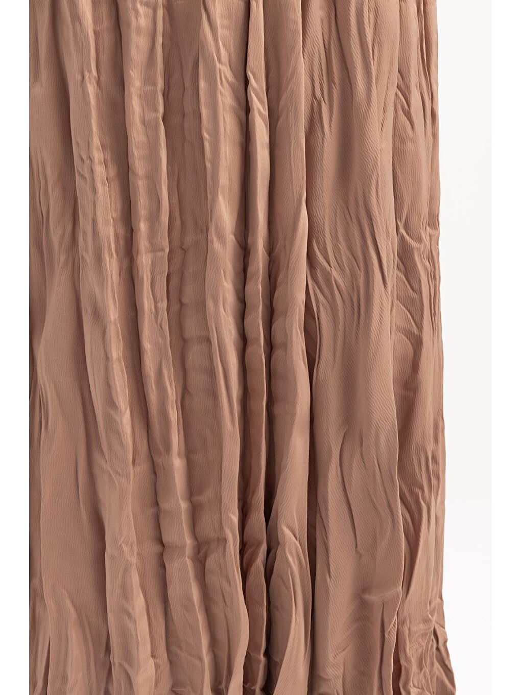 Bej Vizon-Lastikli Basic Etek-4