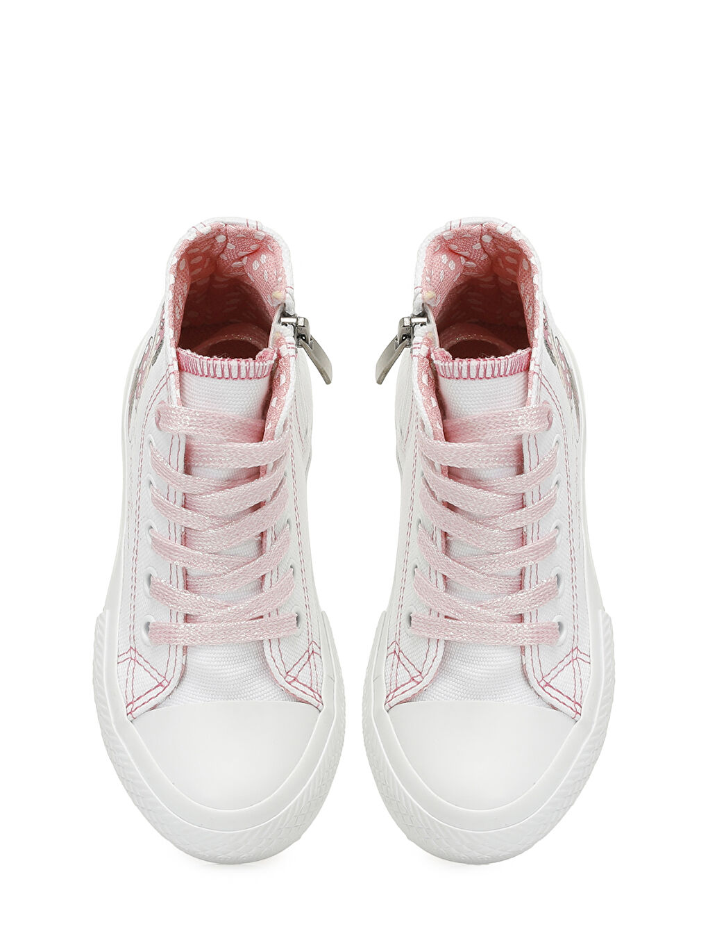 MAYA.P5FX Beyaz Kız Çocuk High Sneaker-3