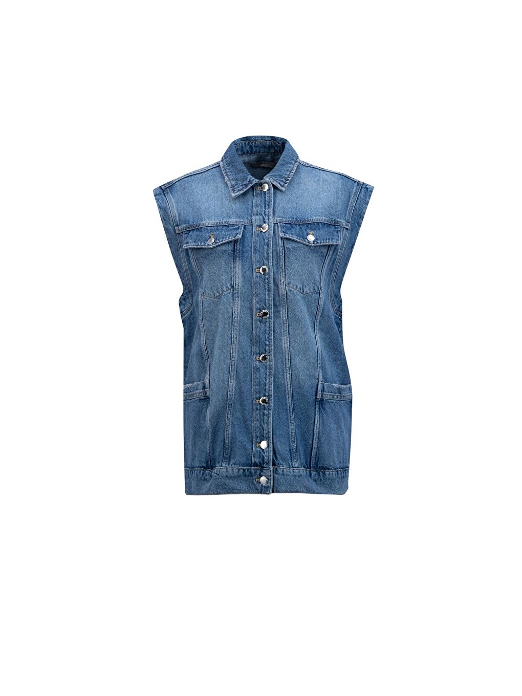 Denim Yelek 24Kd3414 Açık Mavi-4