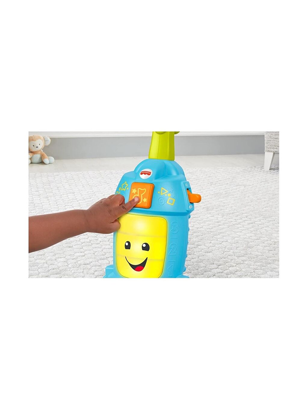 FISHER PRICE Beyaz-Renklibaskı Neşeli Oyuncak Süpürge Türkçe - 4