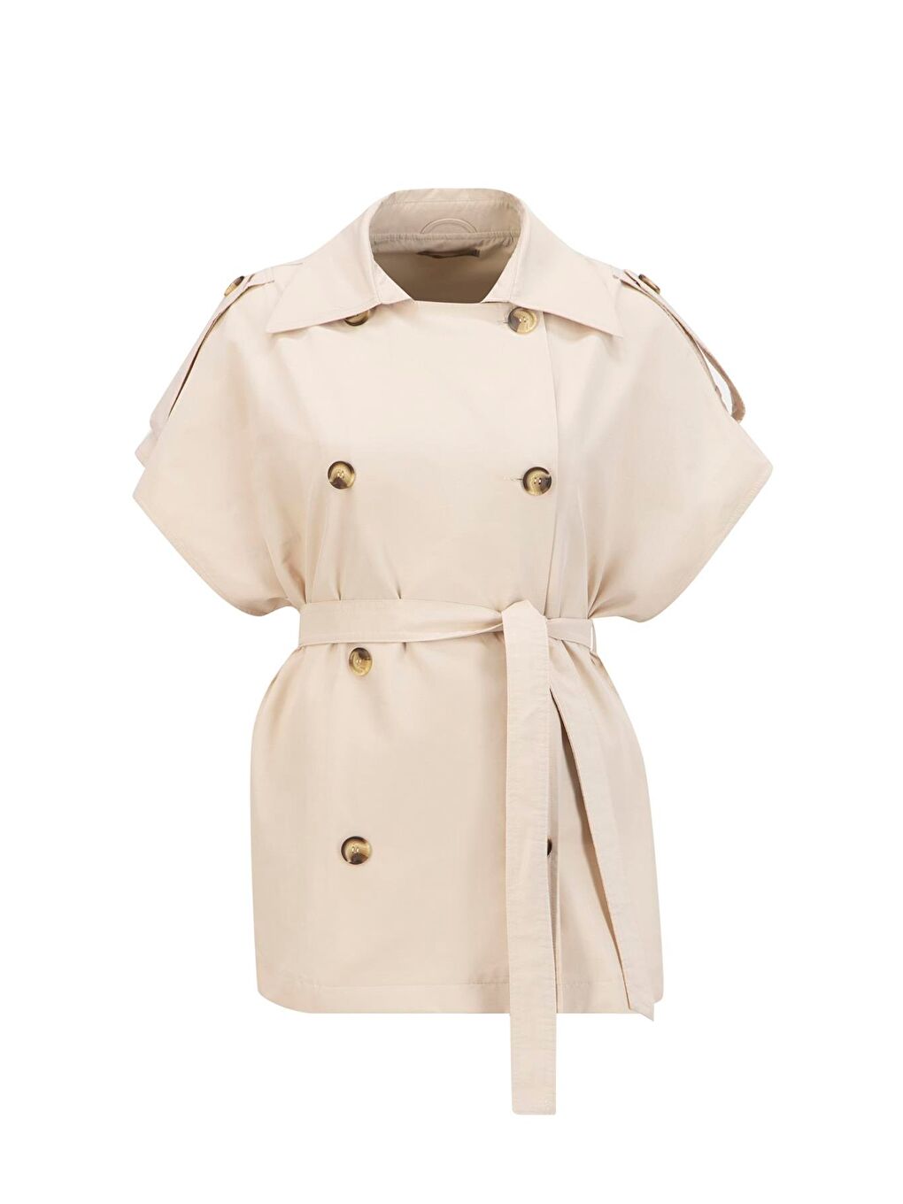 Trençkot Yelek 25Yh528 Bej