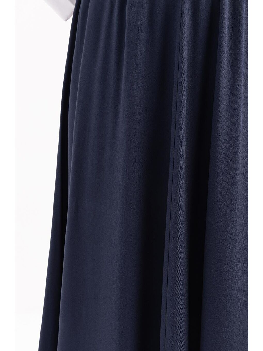 İndigo-Lastikli Basic Etek-3