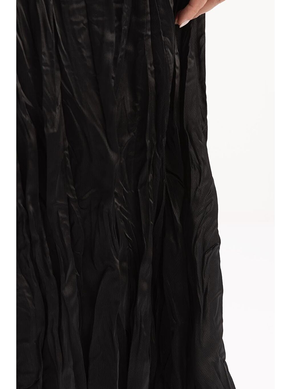 Siyah-Lastikli Basic Etek-4