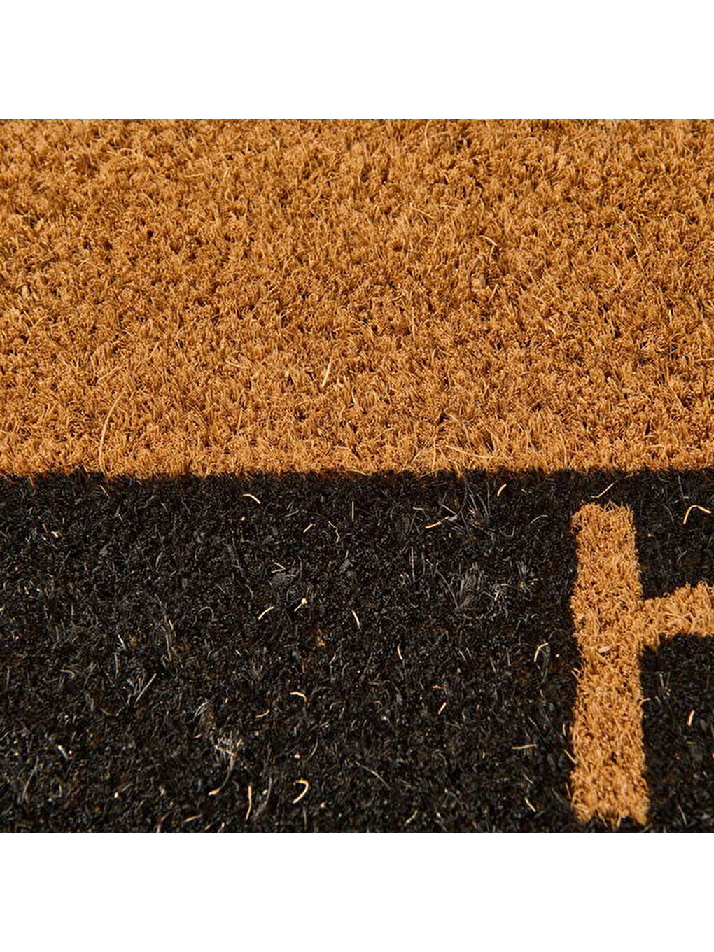 Giz Home Bordürlü Hello Kapı Önü Paspası - Bej - 35x60 cm-2