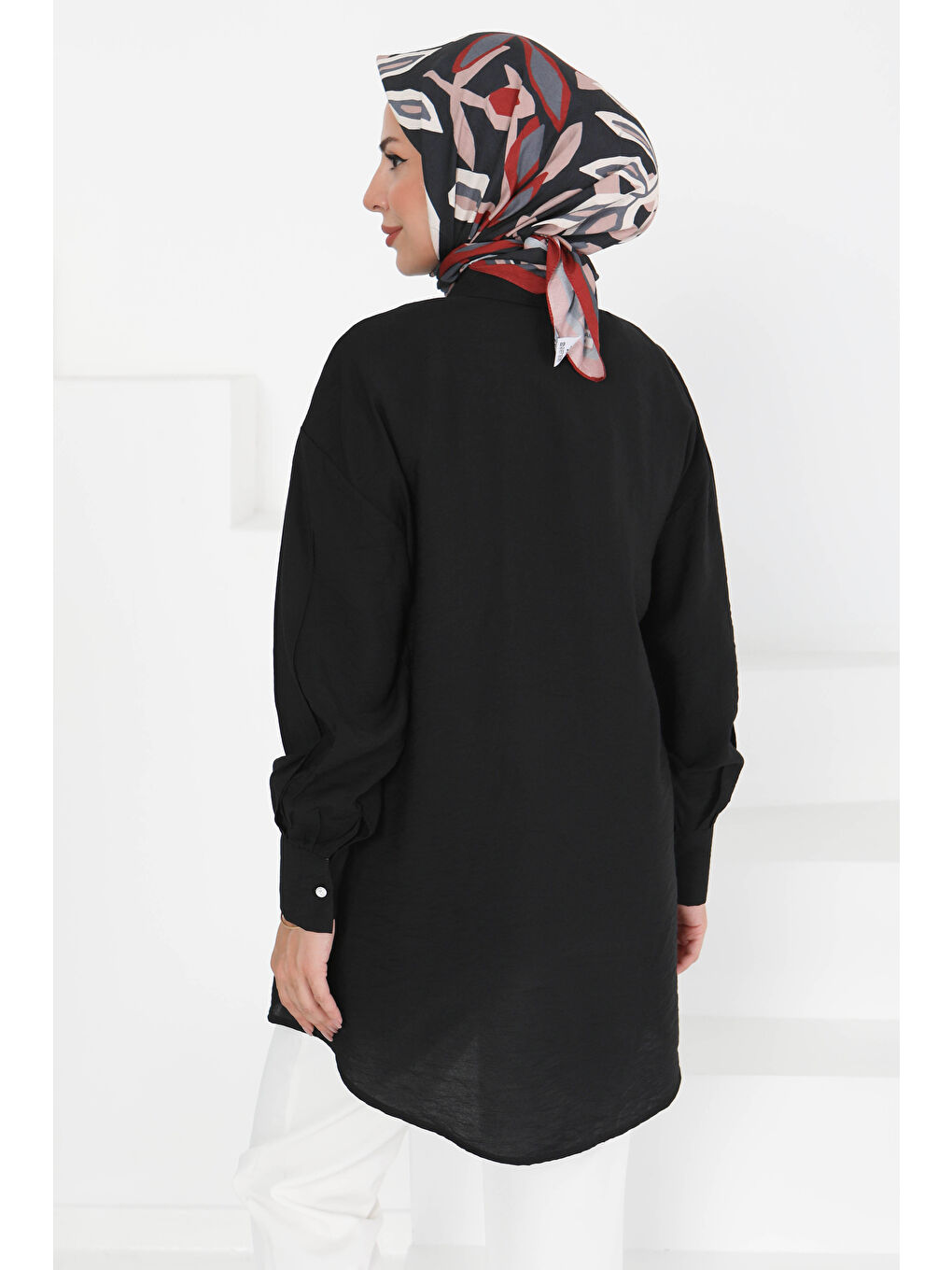 Taş Detaylı Tunik Siyah - 27432-3