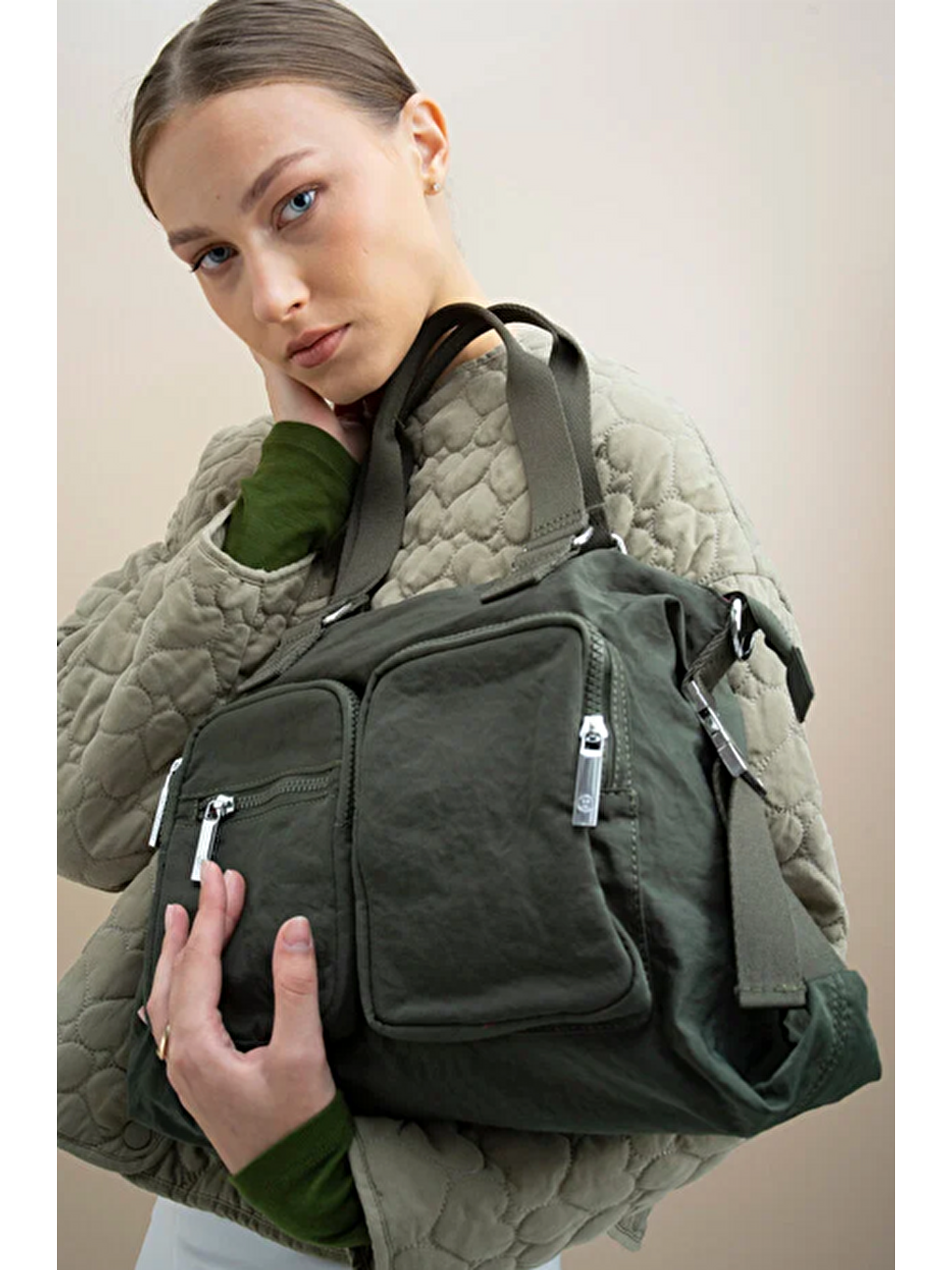 Yeşil Kadın Omuz Çantası BYN2336-1