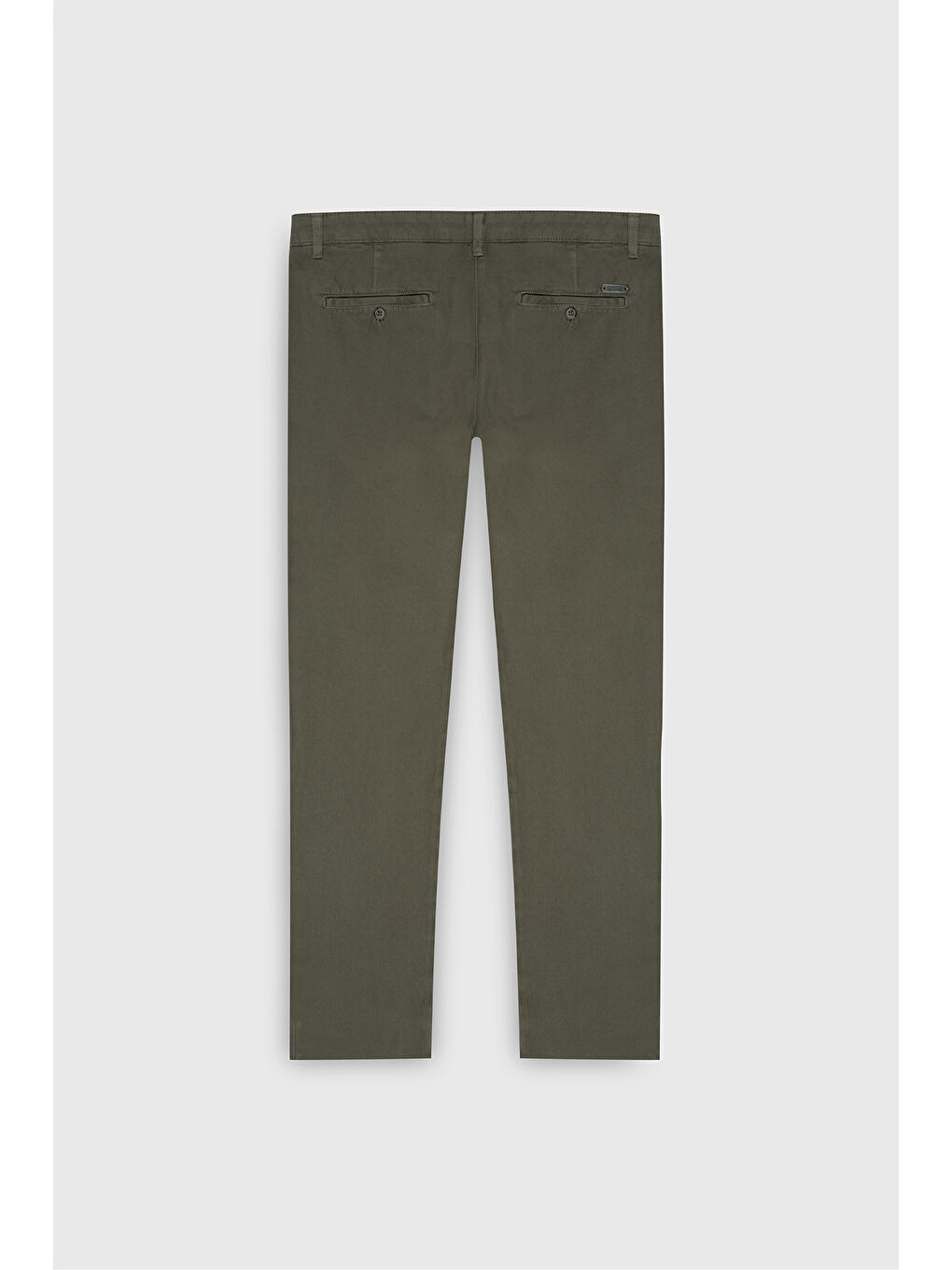 Erkek Haki Pamuklu Slim Fit Dar Kesim Armürlü Yan Cep Esnek Casual Pantolon-8