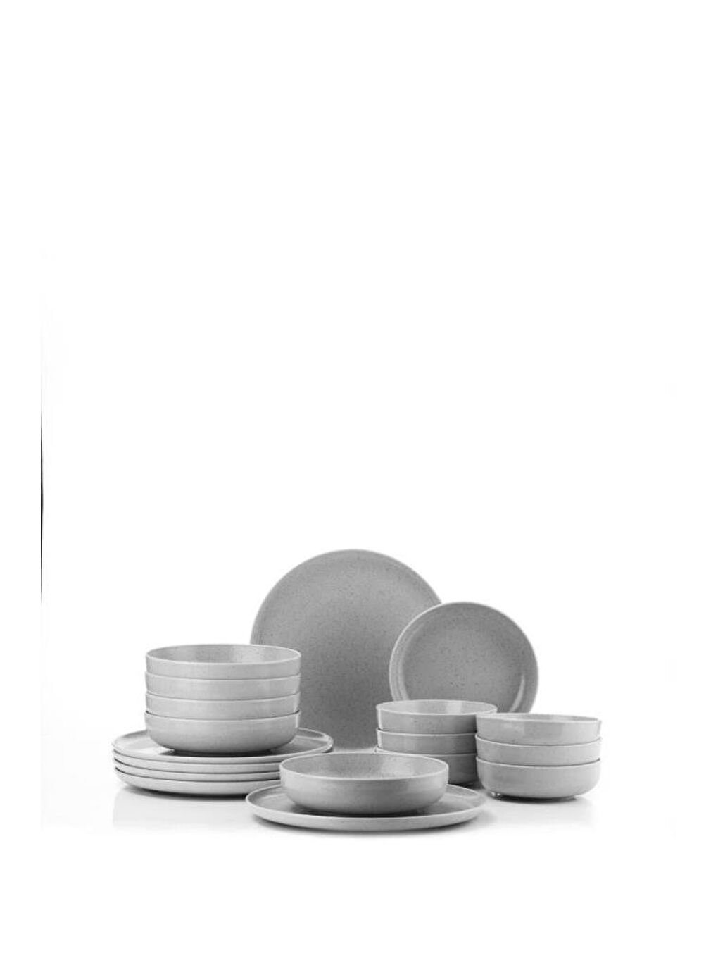 Kütahya Porselen Moderna 18 Parça 6 Kişilik Yemek Takımı Gri-5