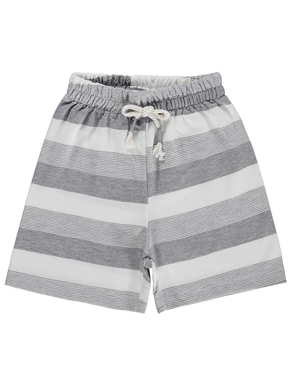 Boys Çizgili 6-9 Yaş Şort - Gri