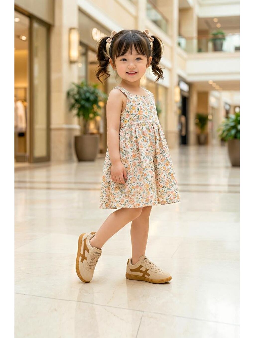 Kahverengi Kids DS RUBY Sneaker Günlük Spor Ayakkabı 2025 Çocuk-4