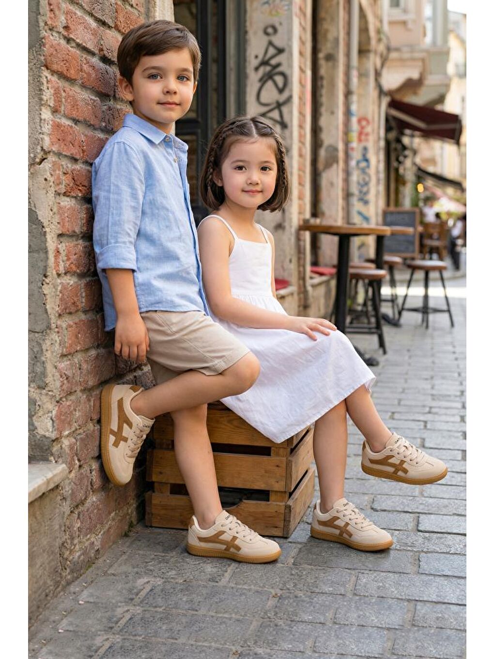 Kahverengi Kids DS RUBY Sneaker Günlük Spor Ayakkabı 2025 Çocuk-5