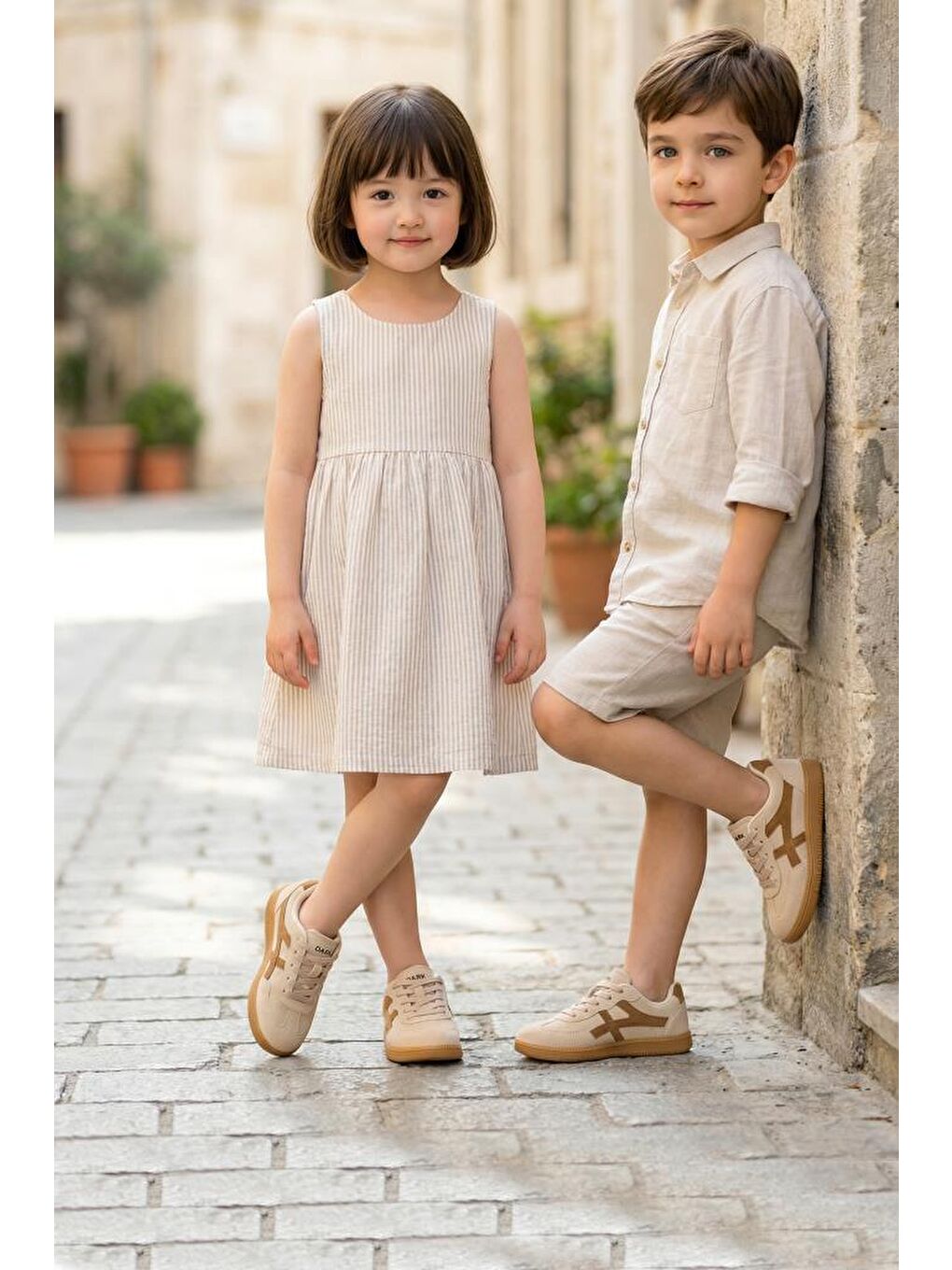 Kahverengi Kids DS RUBY Sneaker Günlük Spor Ayakkabı 2025 Çocuk-6