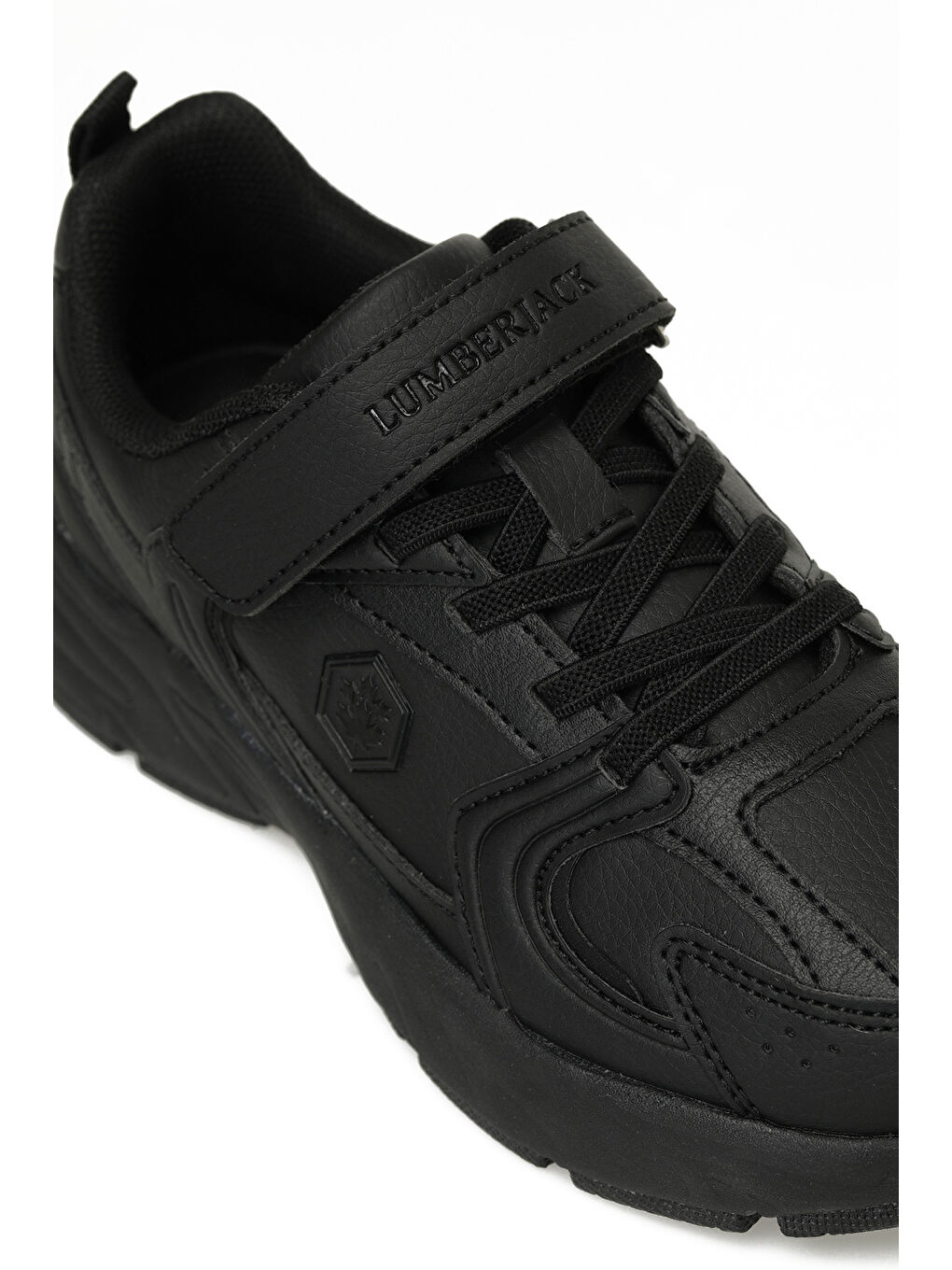 POL PU JR 5PR Siyah Erkek Çocuk Spor Ayakkabı-6