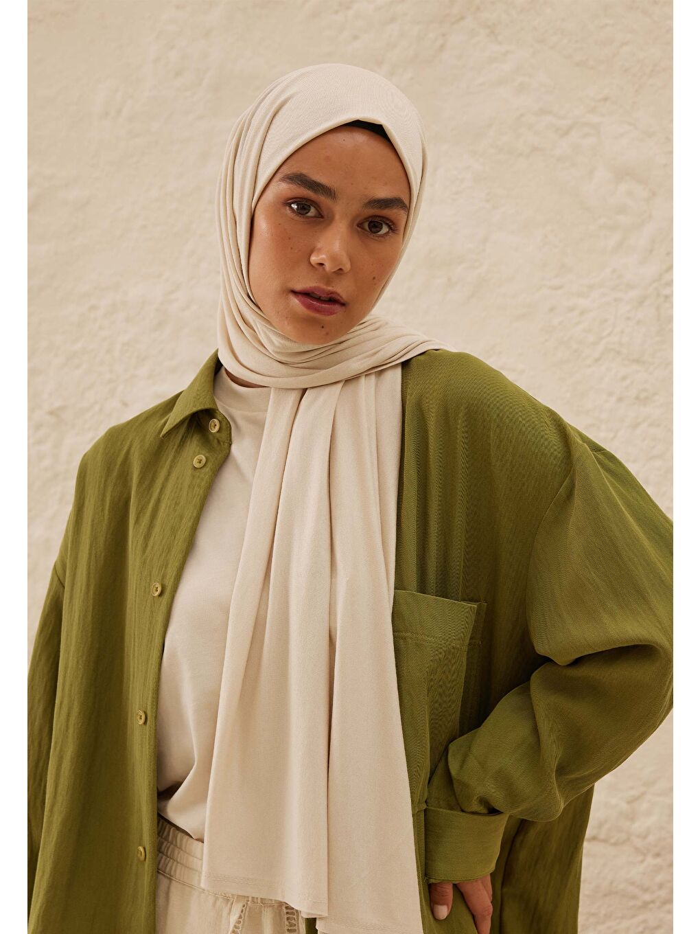 Beyaz Penye Şal İnci