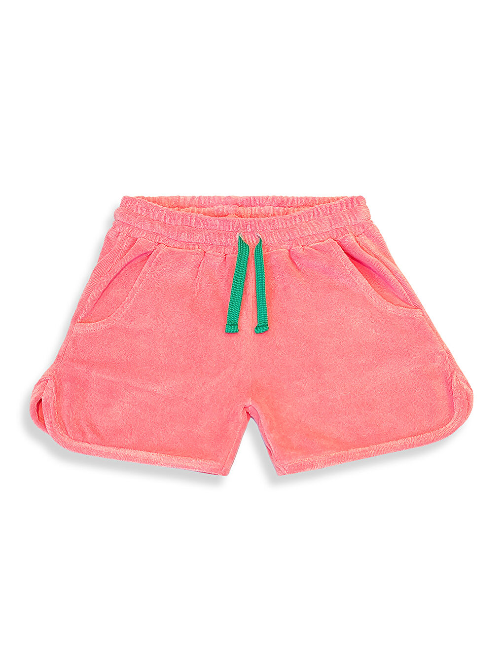 Pembe Kız Çocuk Havlu Şort T-shirt Takım-4