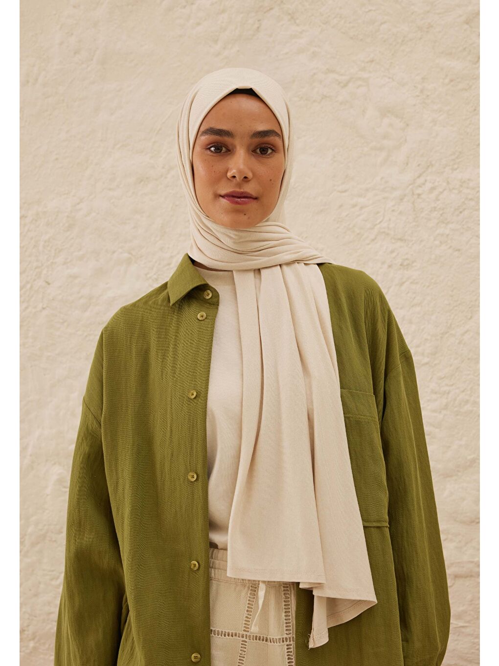 Beyaz Penye Şal İnci-1