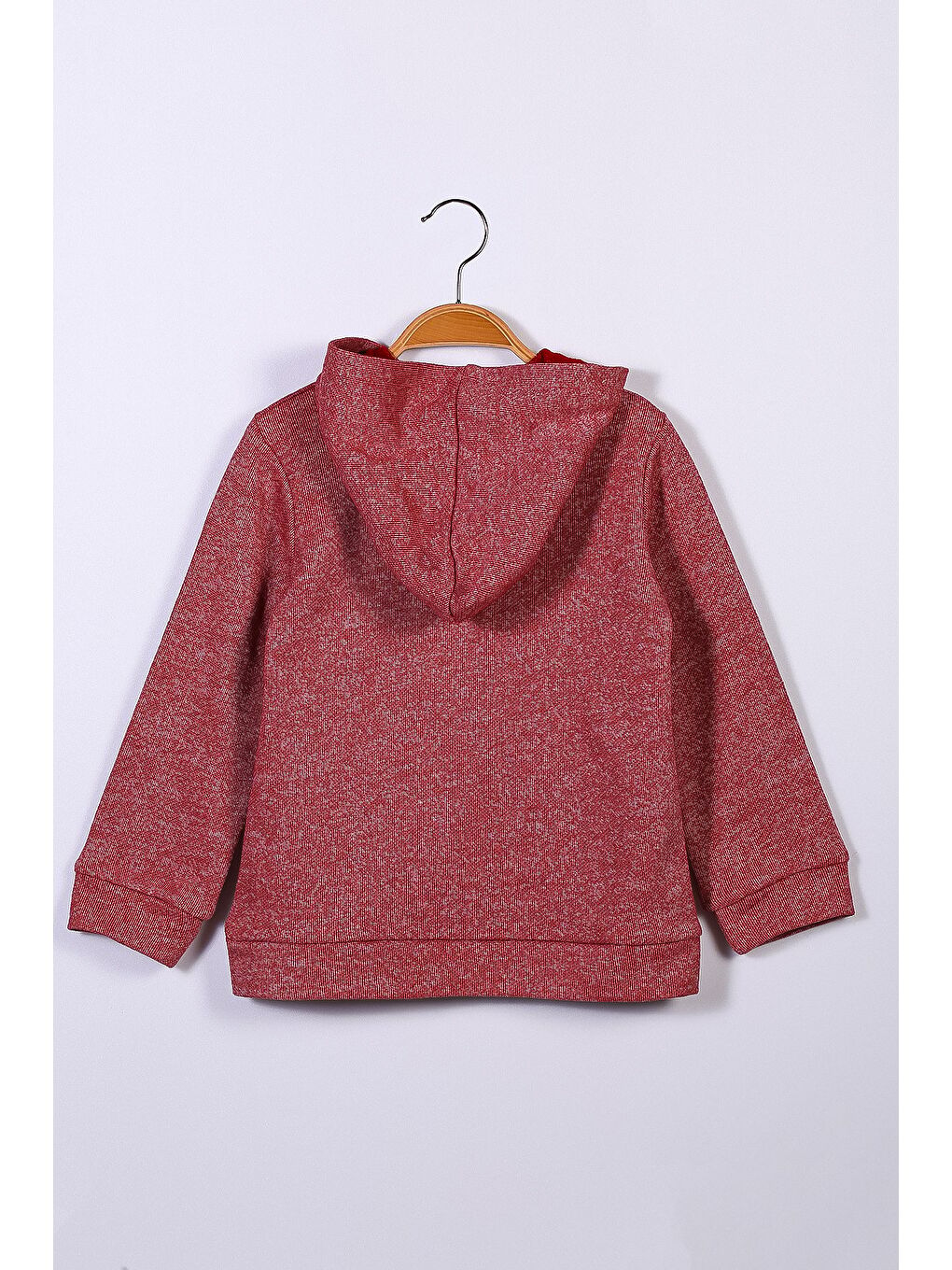 Kırmızı Unisex Çocuk Kapüşonlu Sweatshirt (5-12Yaş)-1