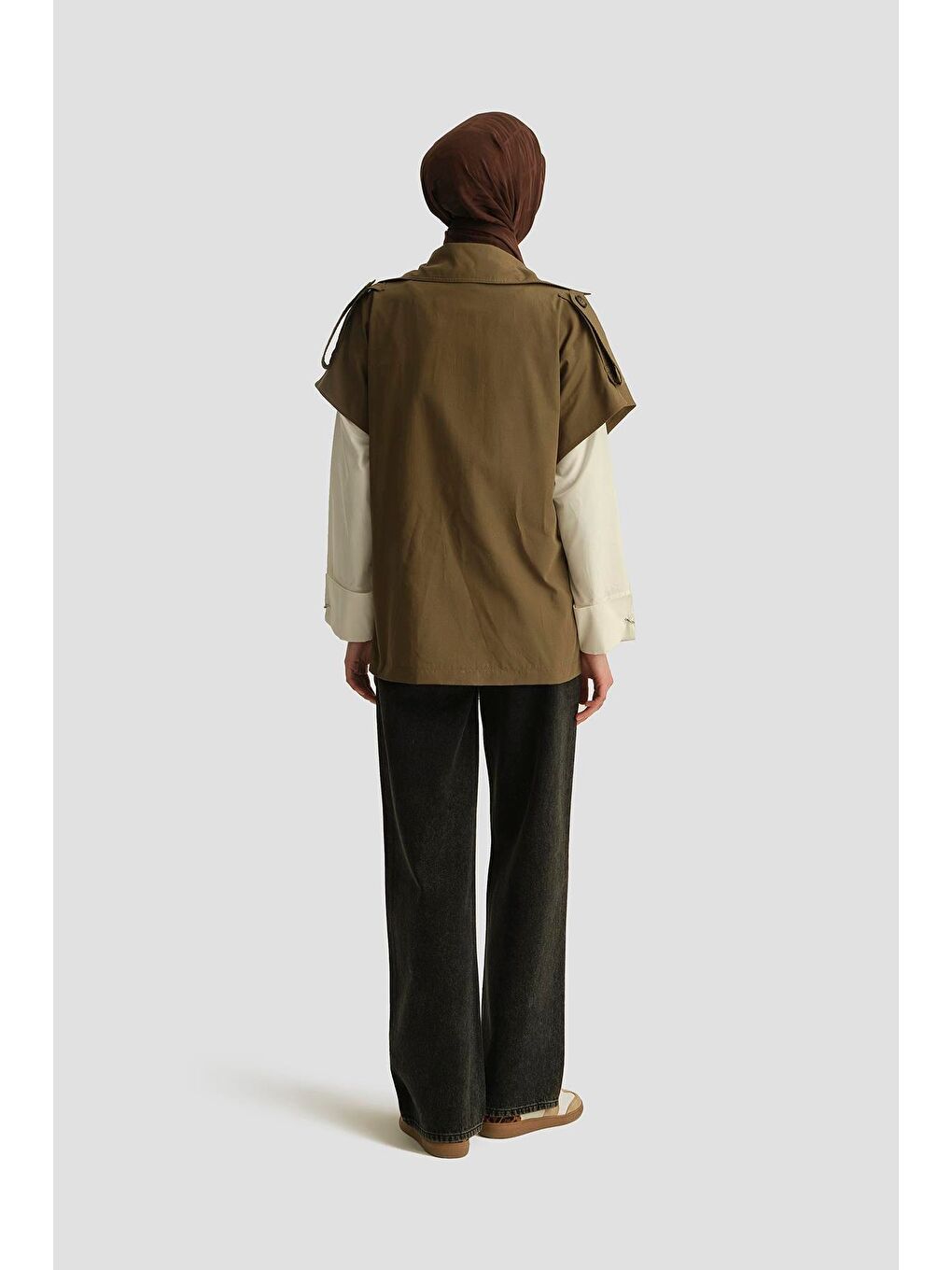 Trençkot Yelek 25Yh528 Haki-3