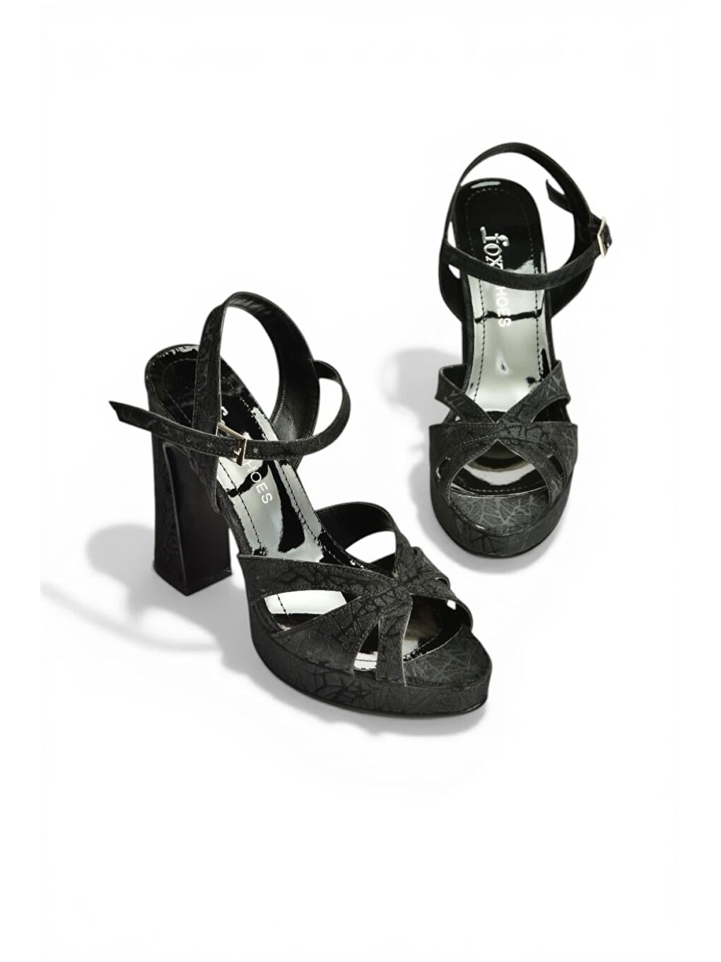 Siyah Kadın Topuklu Ayakkabı Y246170214-6