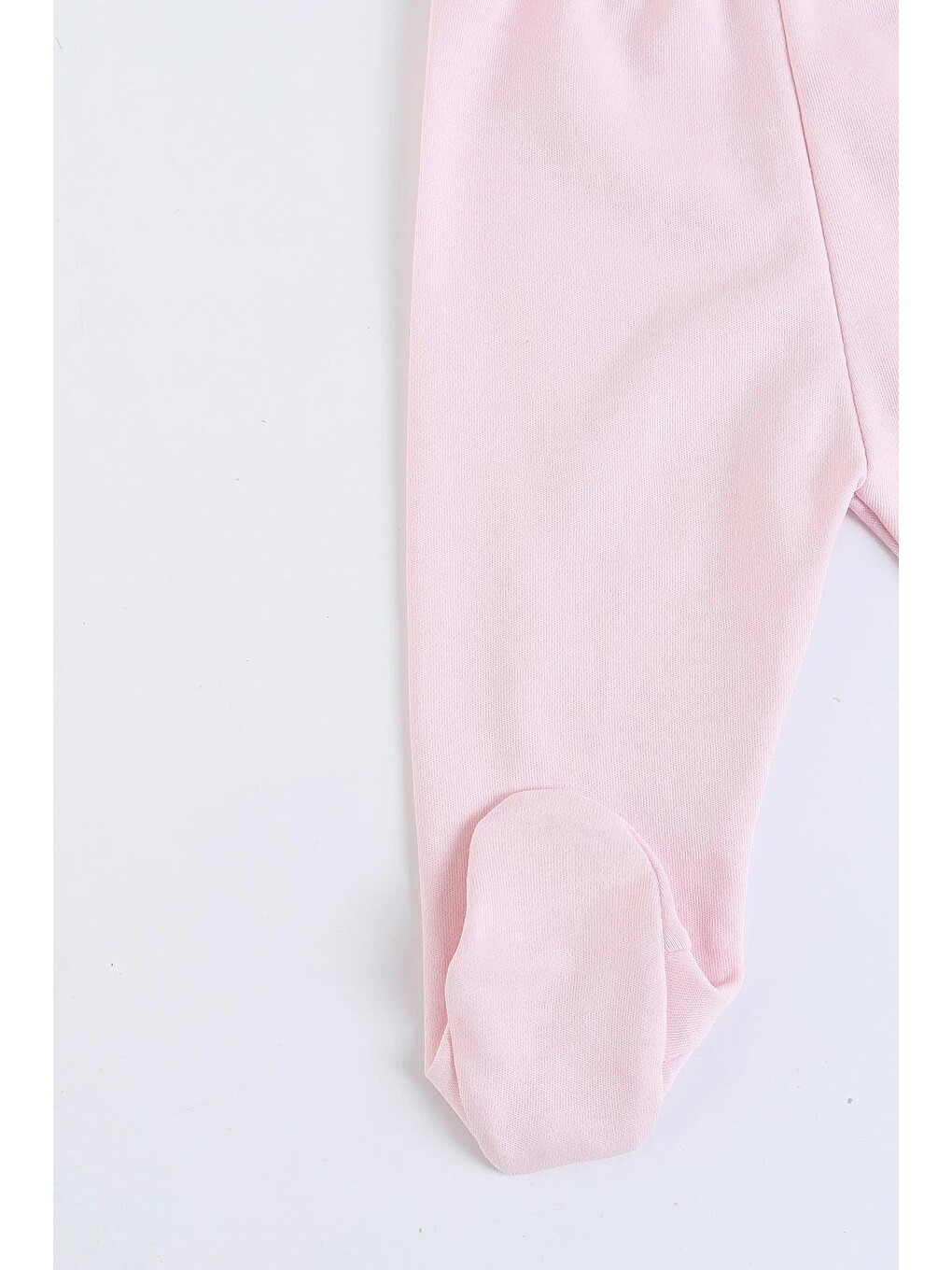 Pembe Kız Bebek %100 Pamuklu Süzene Çiçek Nakışlı Şapkalı, Kendinden Eldivenli 3'lü Zıbın Takımı-1