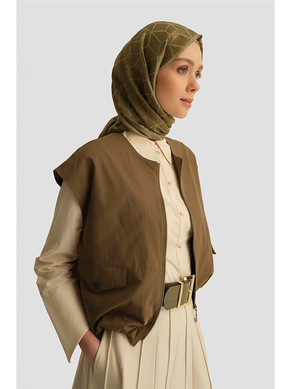 Bomber Yelek 25Y4504 Haki-2