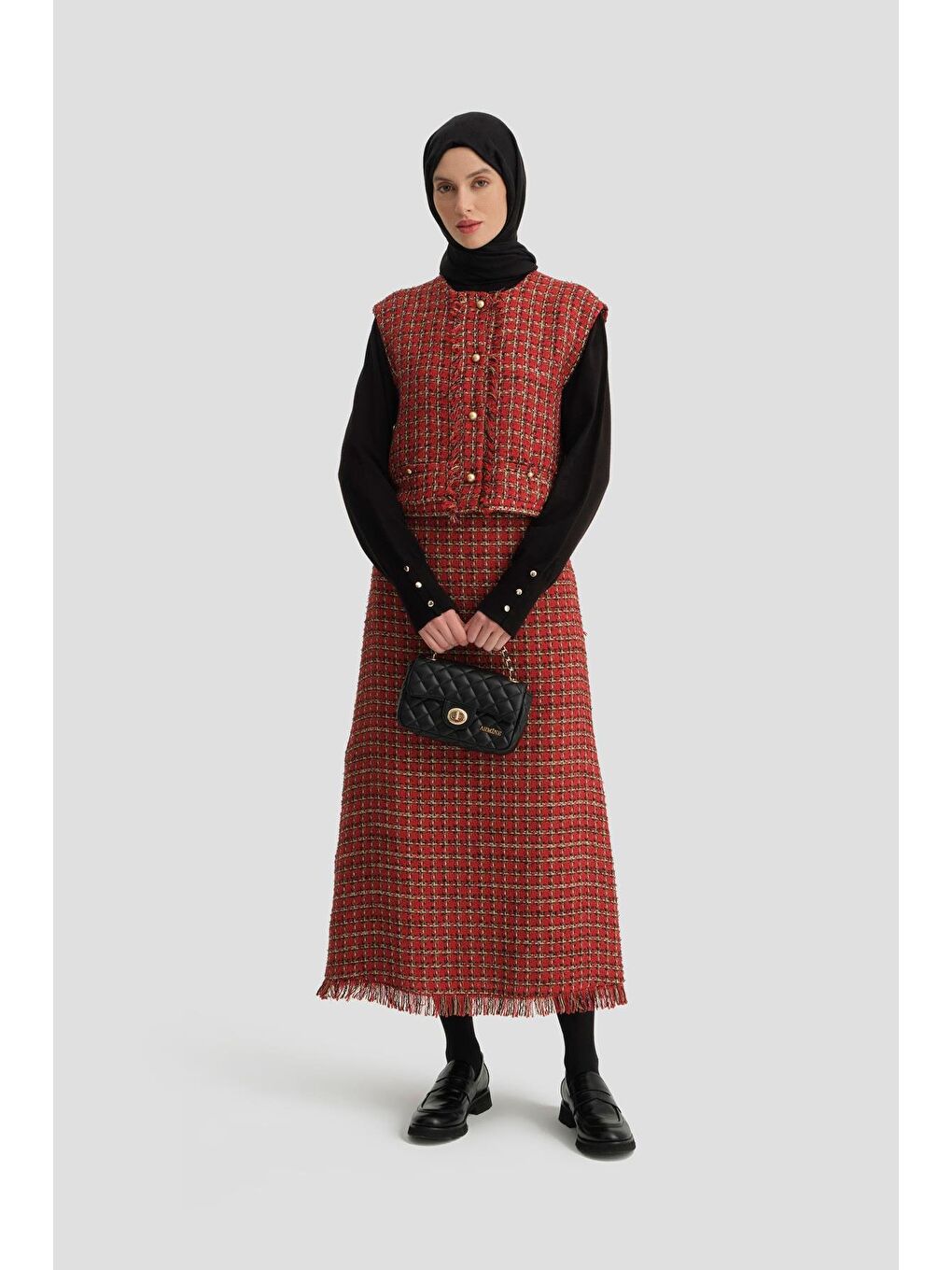 Tüvit Yelek 24K4206 Kırmızı