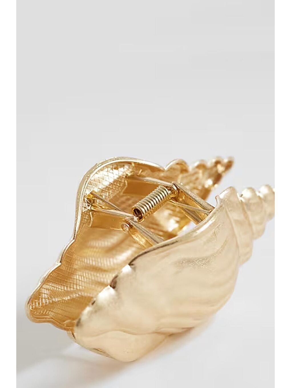 Sarı Gold Shell Büyük Mandal Toka-2