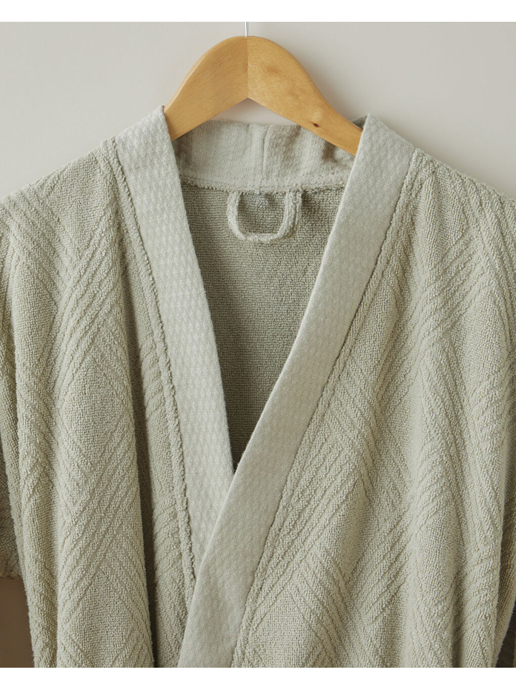 Chic Diamond Pamuk Bornoz L-XL Açık Yeşil-1