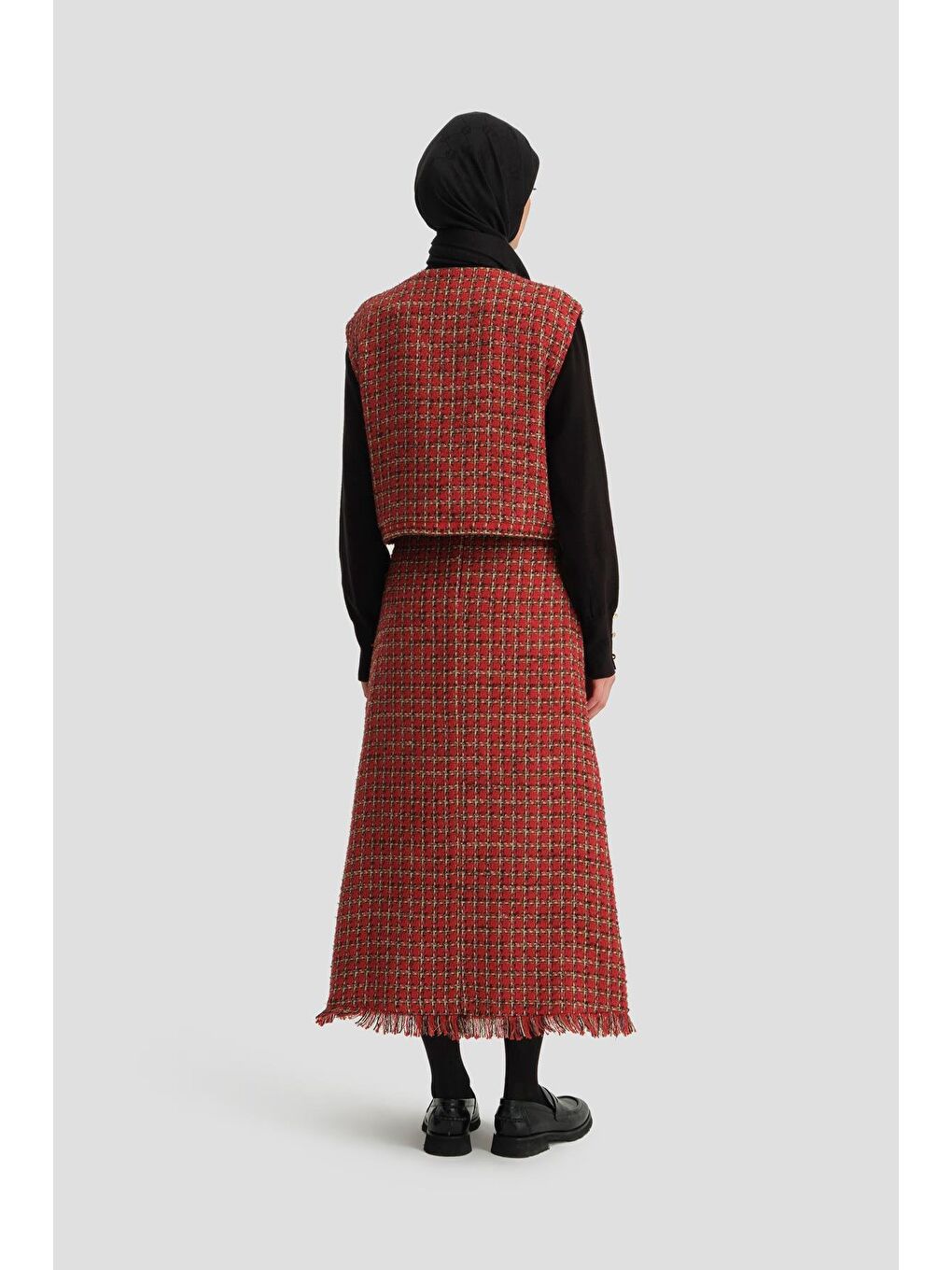 Tüvit Yelek 24K4206 Kırmızı-3