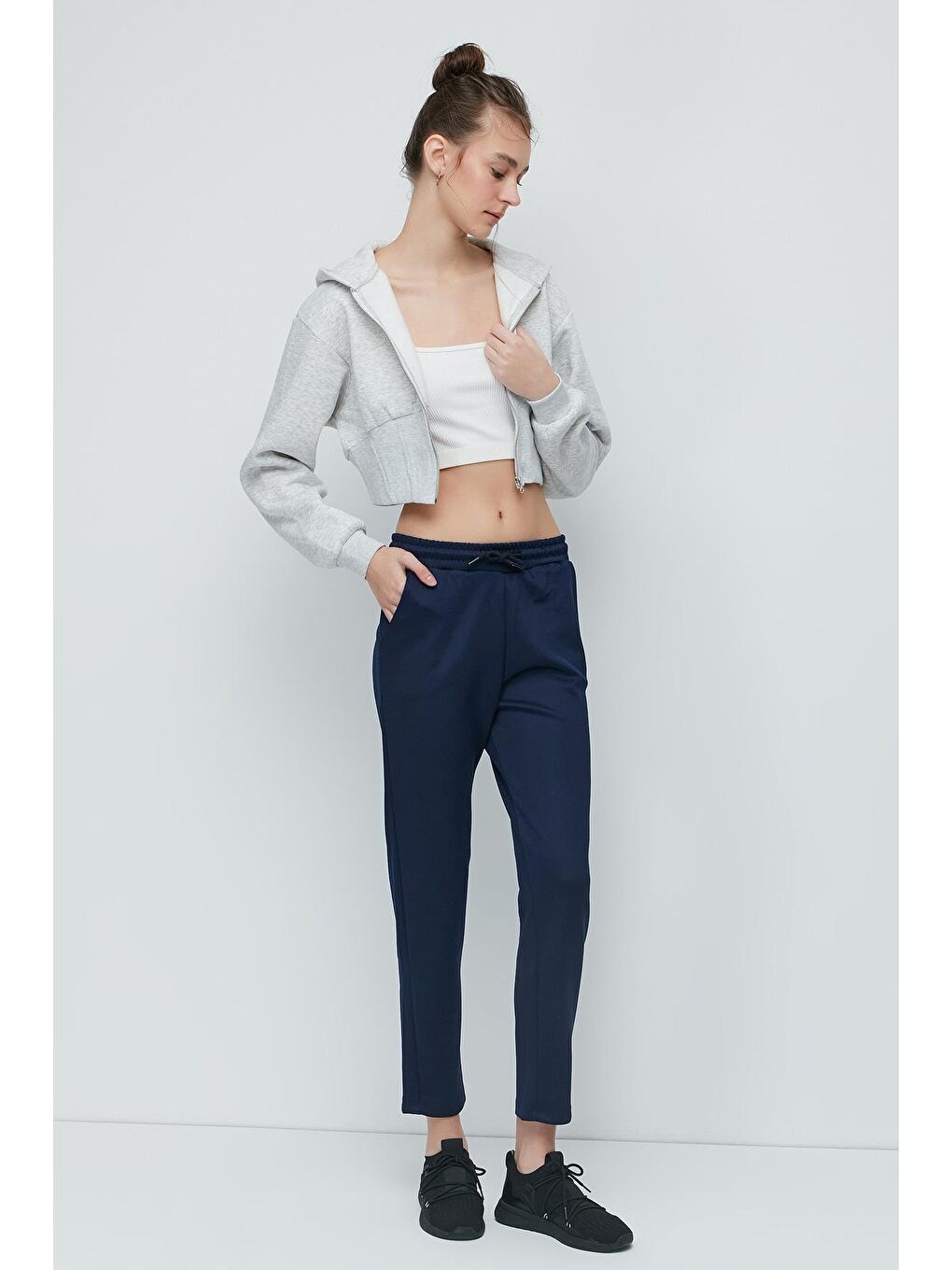 Mavi Düz Paça Eşofman Altı 801 Sax-1