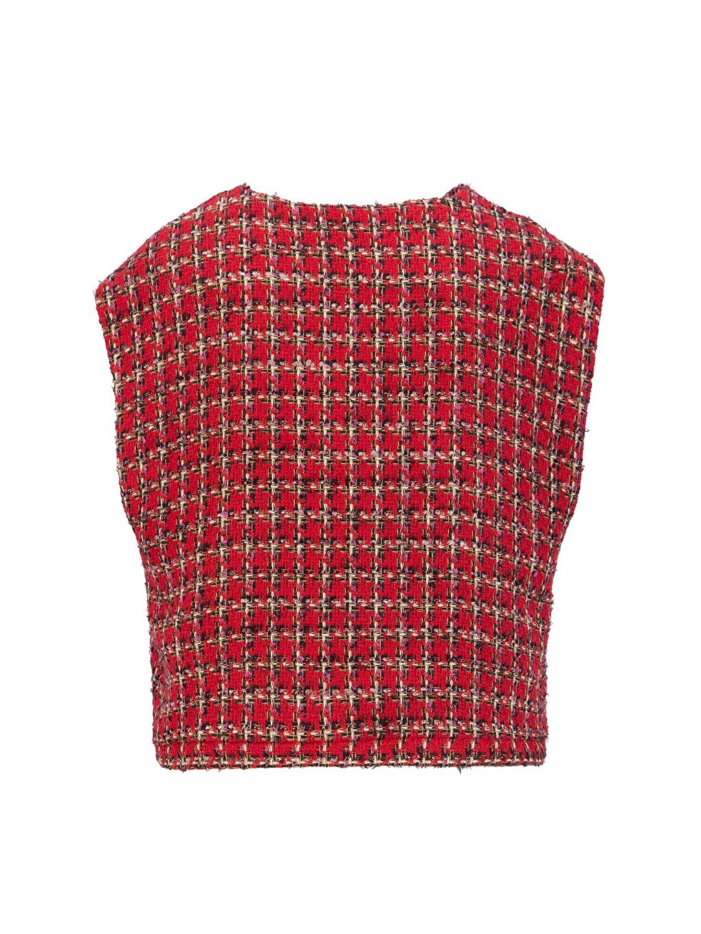 Tüvit Yelek 24K4206 Kırmızı-5