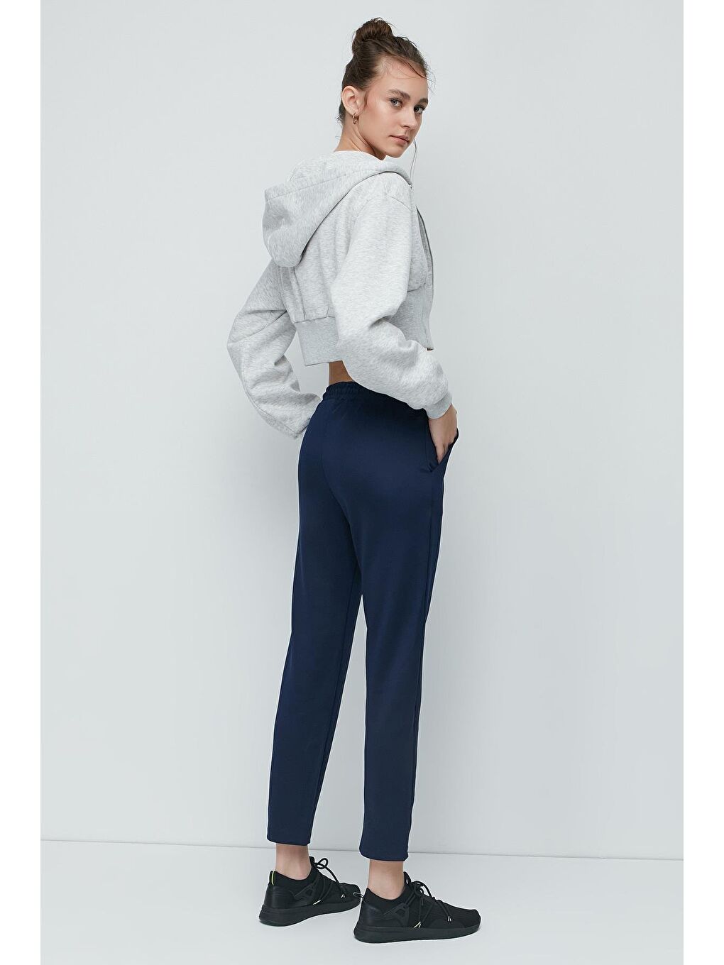 Mavi Düz Paça Eşofman Altı 801 Sax-3