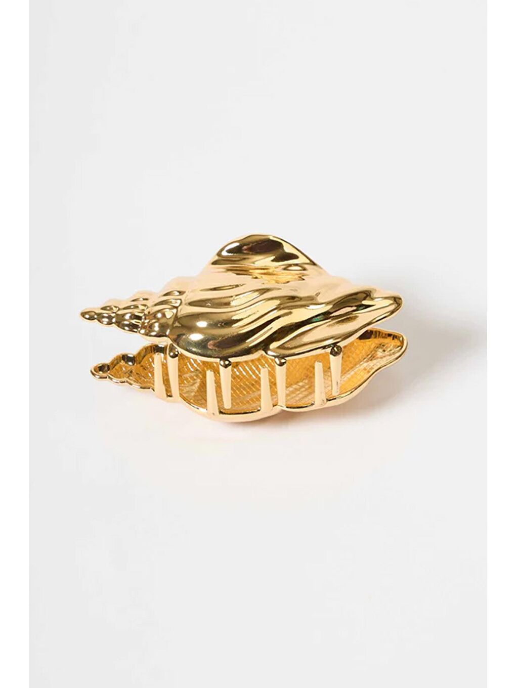 Sarı Gold Shell Büyük Mandal Toka-6