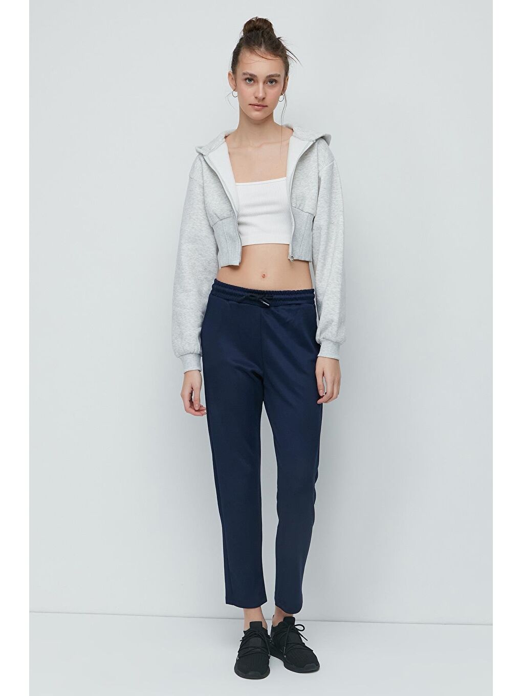 Mavi Düz Paça Eşofman Altı 801 Sax-6