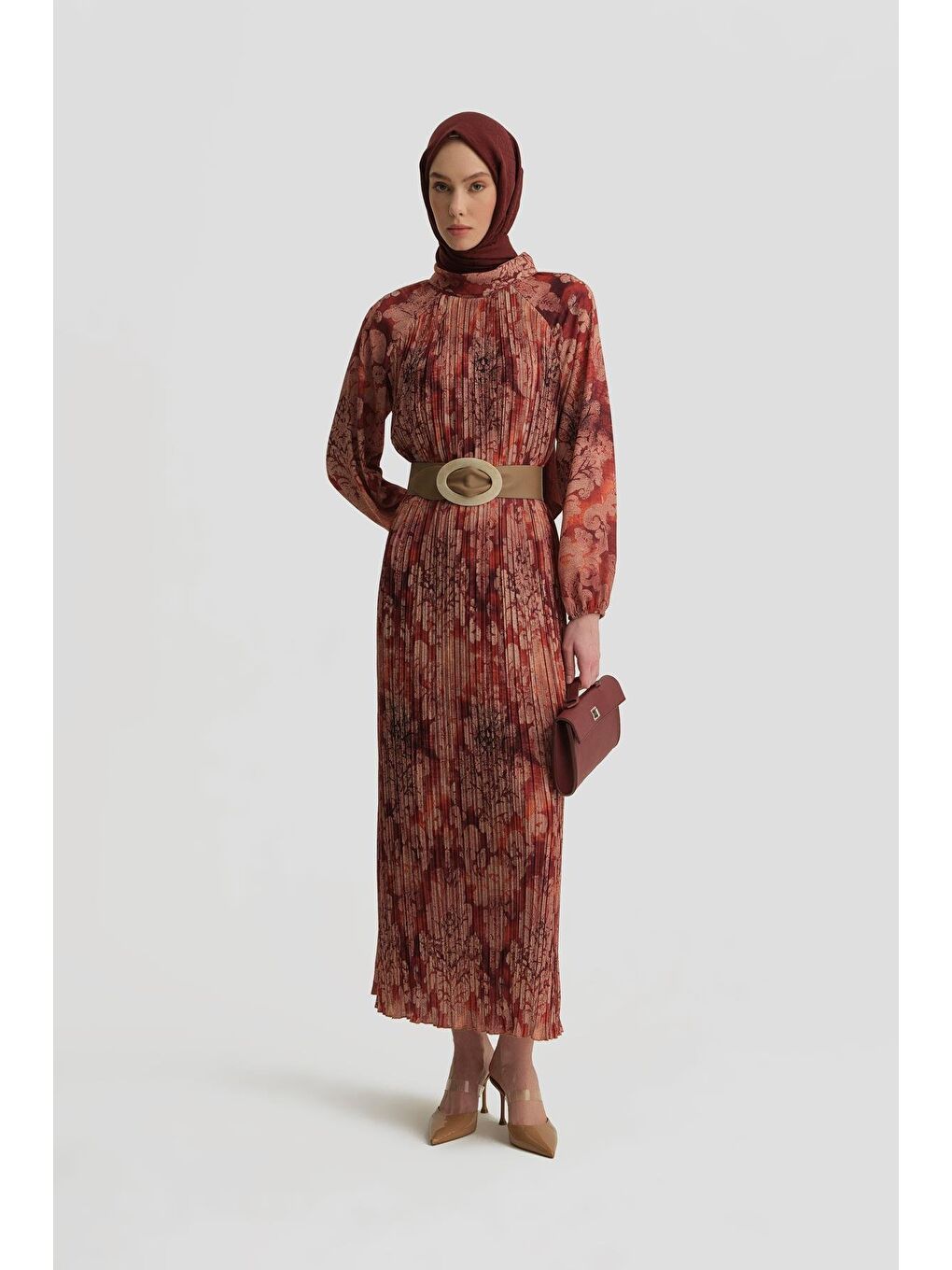 Elbise 25K9030 Bordo-1