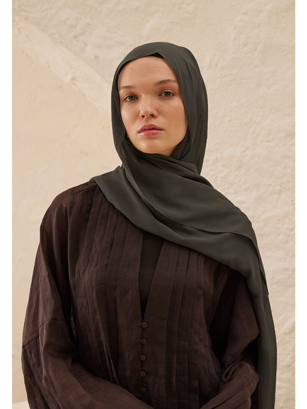 Rami Viskon Şal Antrasit-1