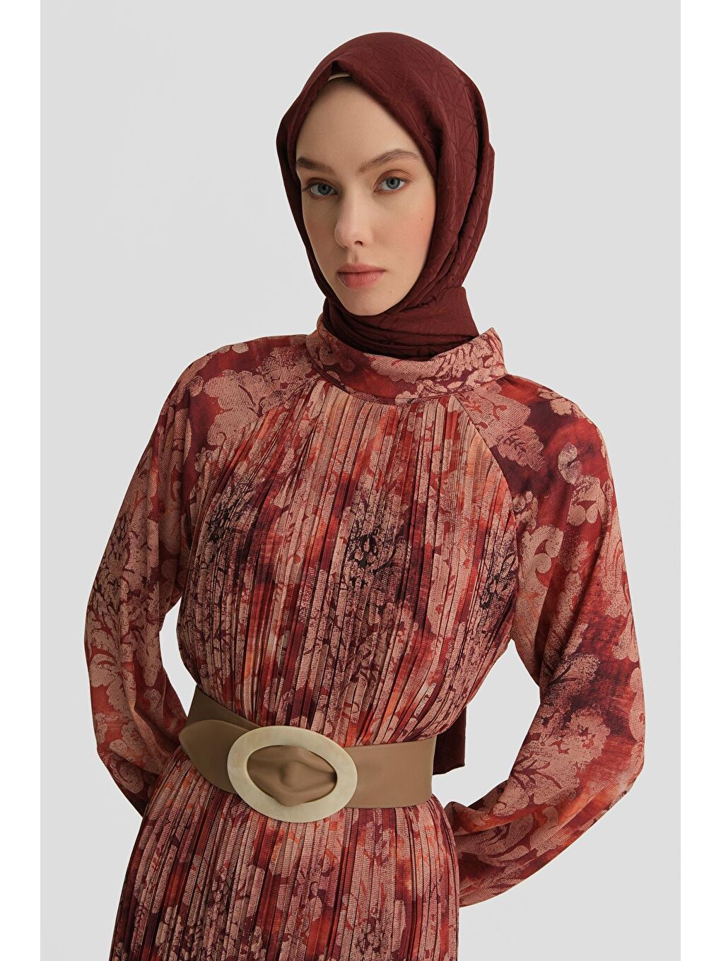 Elbise 25K9030 Bordo-2