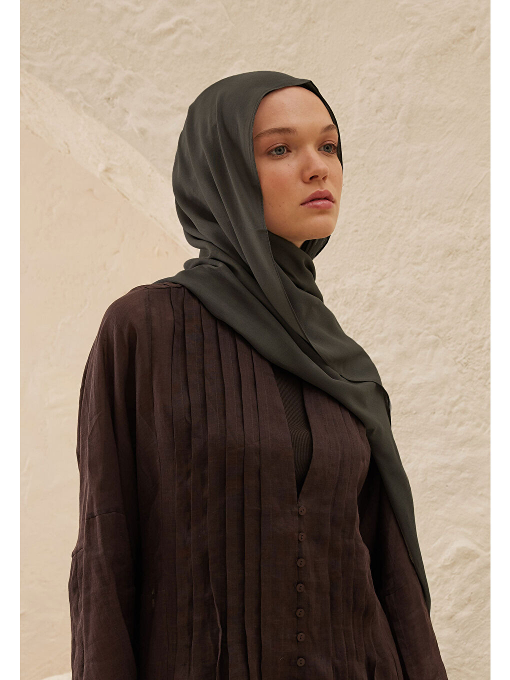 Rami Viskon Şal Antrasit-2