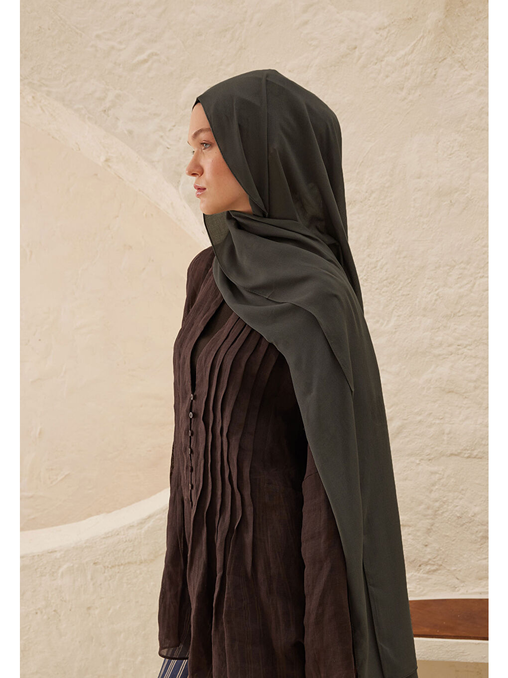 Rami Viskon Şal Antrasit-3