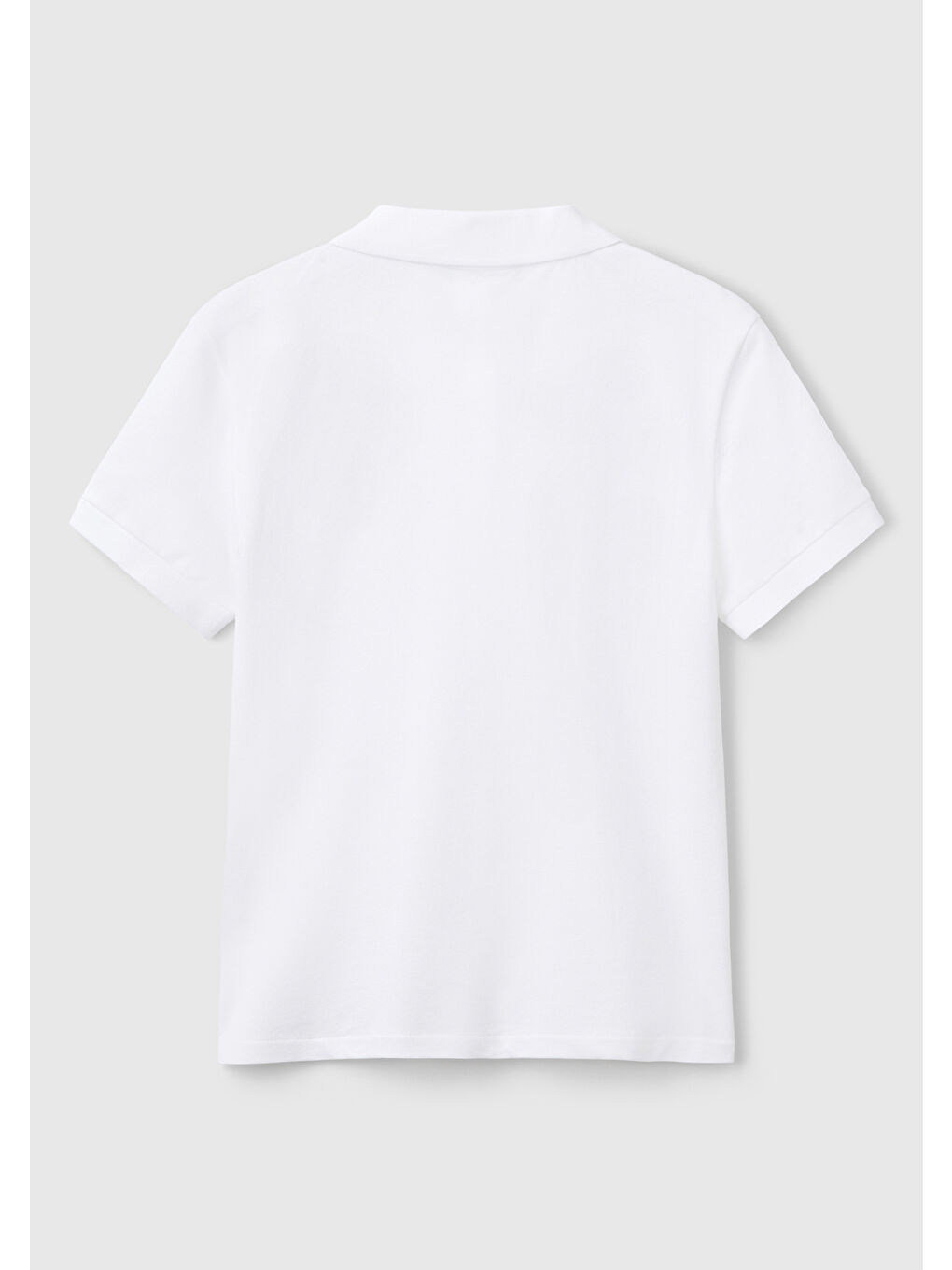 Kadın Beyaz Pamuk Karışımlı Sol Önü Logo Nakışlı Slim Fit Polo Tişört-3