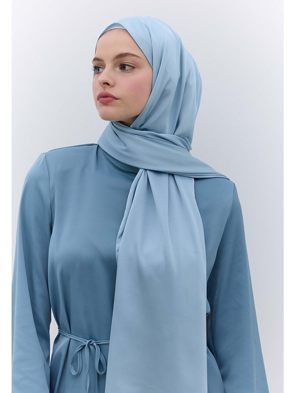 İpeksi Elegance Şal Açık Mavi-2